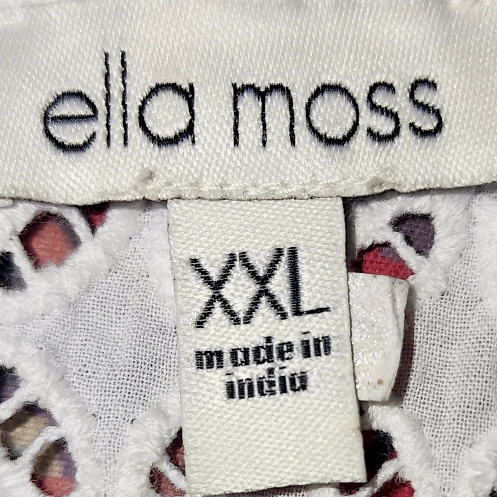 ELLA MOSS Cotton Eyelet Blouse